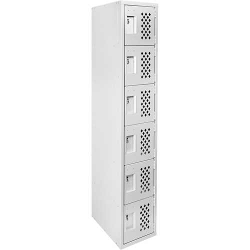 Clean Line Lockerettes, 6 -tier, 18" x 72" x 12", Steel We Share Industrial Supply