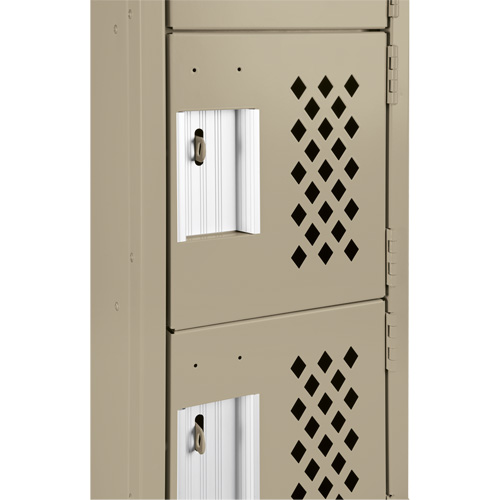 Petit casier perfor&eacute; Clean-Line, 6 niveaux, 12" x 72" x 12", Acier We Share Industrial Supply