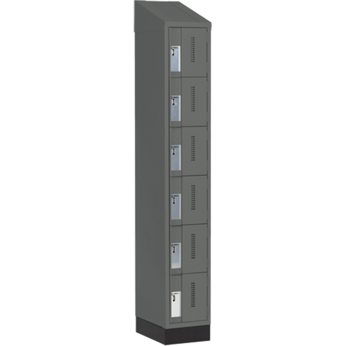 Casiers robustes Concorde, 6 niveaux, 12" x 18" x 82", Acier, Charbon, Soud&eacute; (assembl&eacute;) We Share Industrial Supply