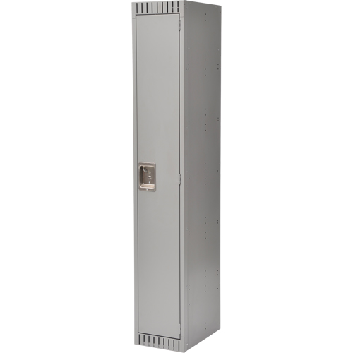 Lockers, 12" x 18" x 72", Steel, Grey, Knocked Down We Share Industrial Supply