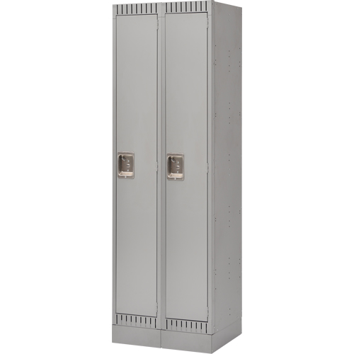 Casiers, Bloc de 2, 24" x 18" x 76", Acier, Gris, D&eacute;mont&eacute; We Share Industrial Supply