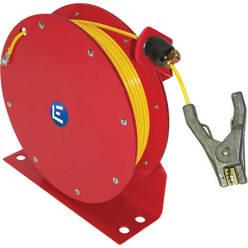 Auto Rewind Grounding Reel, 100' Length, Heavy-Duty We Share Industrial Supply