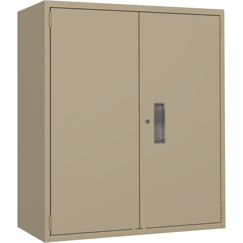 Armoire de rangement Lo-Boy, Acier, 2 Tablettes, 40" h x 36" la x 18" P, Beige We Share Industrial Supply