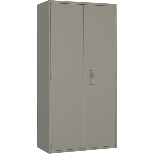 Hi-Boy Storage Cabinet, Steel, 4 Shelves, 72" H x 36" W x 18" D, Grey We Share Industrial Supply