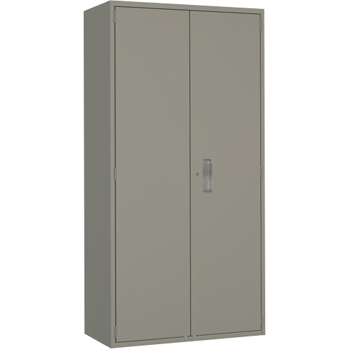 Armoire garde-robe, Acier, 36" la x 18" p x 72" h, Gris We Share Industrial Supply