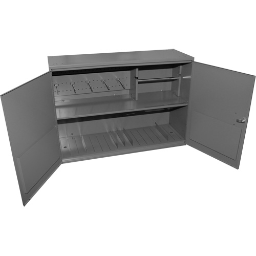 Armoire pour accessoires abrasifs, Acier, 2 tiroirs, 33-3/4" x 11-7/8" x 23-7/8", Gris We Share Industrial Supply