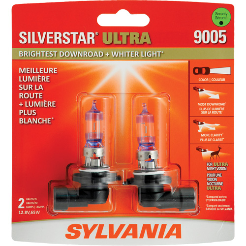 9005 SilverStar&reg; Ultra Headlight Bulb, Halogen, 65 W, White We Share Industrial Supply
