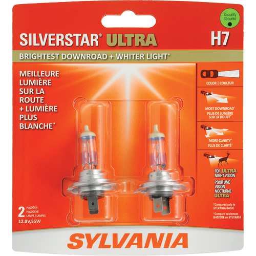 H7 SilverStar&reg; Ultra Headlight Bulb, Halogen, 56 W, Off White We Share Industrial Supply