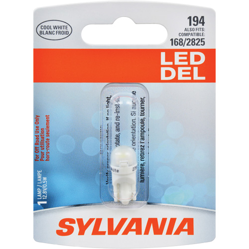 194 Mini Automotive Bulb, LED, 0.5 W/12.8 W, White We Share Industrial Supply