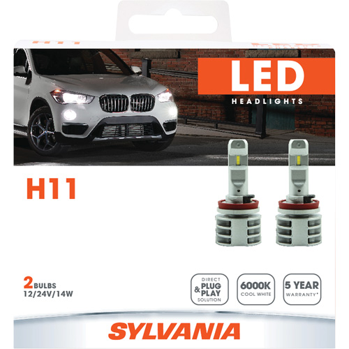 Ampoule pour feu avant H11, DEL, 13,2 W/17 W, Blanc We Share Industrial Supply
