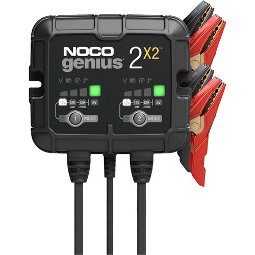 Chargeur de batterie 2 sorties de 4 A Genius 2X2 We Share Industrial Supply
