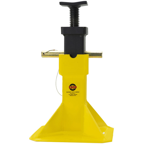 Jack Stands with Adjustable Screw Top Saddle, Locking Pin, 15-1/2" - 20-1/2" H We Share Industrial Supply