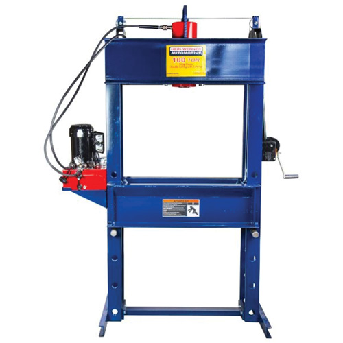 Double Acting Shop Press with Electric Pump, 100 tons Capacity We Share Industrial Supply