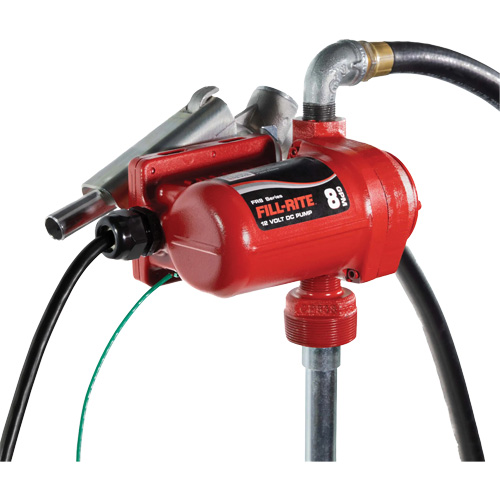12V DC Fuel Transfer Pump with Nozzle We Share Industrial Supply