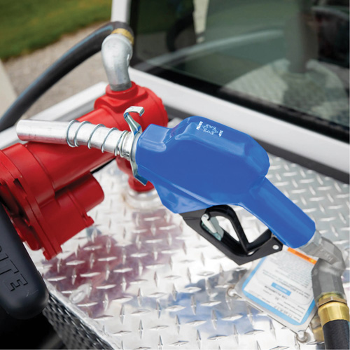 Blue Cold Weather Automatic Diesel Spout Nozzle We Share Industrial Supply