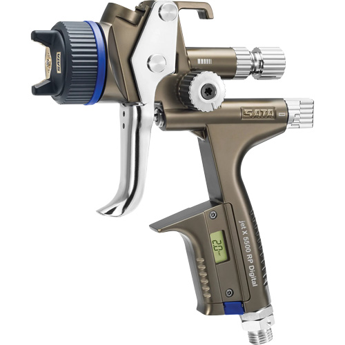 Pistolet de peinture de premi&egrave;re qualit&eacute; pour peinture automobile avec psi num&eacute;rique X5500 RP 1,3 I RPS D, Entr&eacute;e d'air 1/4" NPT, 10,24 pi³/min, Capacit&eacute; 0,6 L/0,9 L, 0,17 psi We Share Industrial Supply