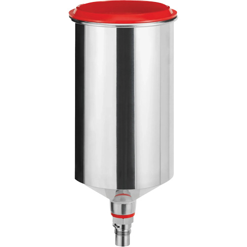 Gobelet r&eacute;utilisable en aluminium 1,0?L avec raccord QCC, sans filetage fin We Share Industrial Supply