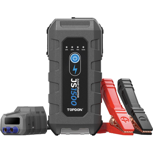 D&eacute;marreur d'appoint, survolteur, banque d'alimentation et lampe de poche JumpSurge1500 We Share Industrial Supply