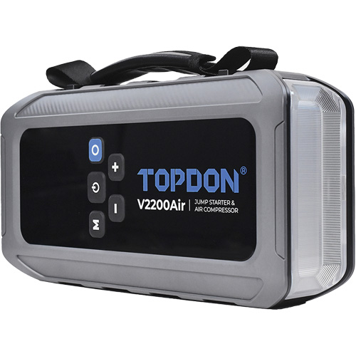 V2200Air 2-en-1: d&eacute;marreur de secours de 1200 A de pointe et gonfleur de pneus We Share Industrial Supply