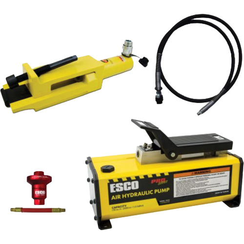 Ensemble de brise-talon pour pneus g&eacute;ants/&eacute;quipement de terrassement avec pompe hydraulique de 1/2 gallon We Share Industrial Supply