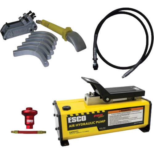 Ensemble de t&ecirc;te de brise-talon pour pneus g&eacute;ants avec pompe hydraulique de 1/2 gallon We Share Industrial Supply