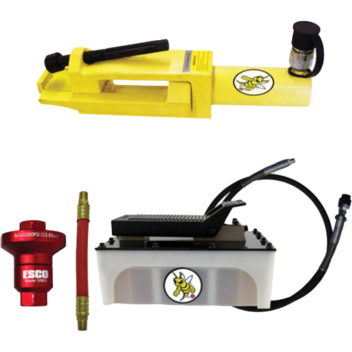Ensemble de brise-talon pour pneus g&eacute;ants/&eacute;quipement de terrassement Yellow Jackit We Share Industrial Supply