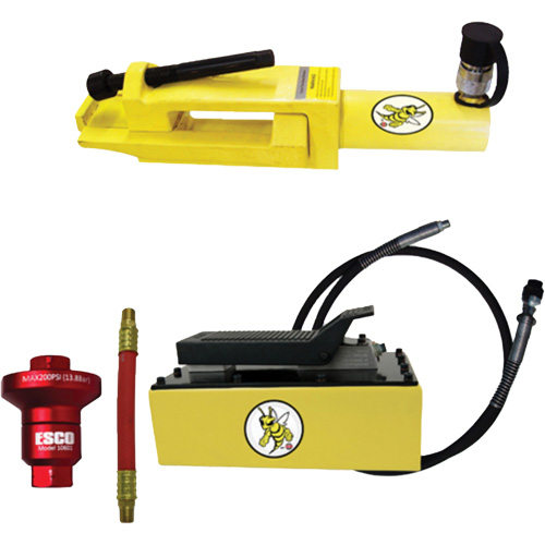Ensemble de brise-talon pour pneus g&eacute;ants/&eacute;quipement de terrassement Yellow Jackit We Share Industrial Supply