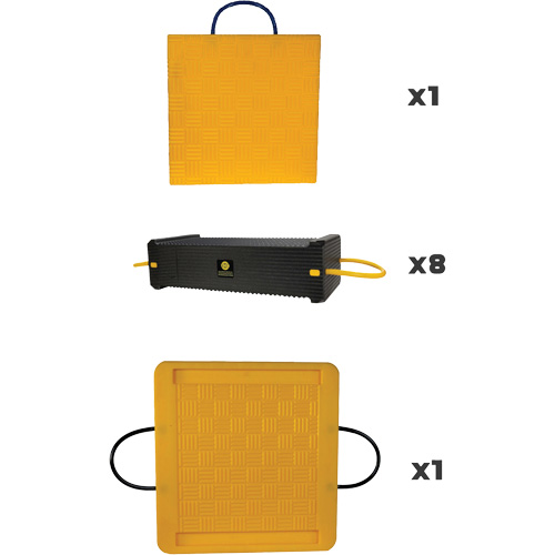 10-Piece CribLok Composite Cribbing System Kit We Share Industrial Supply