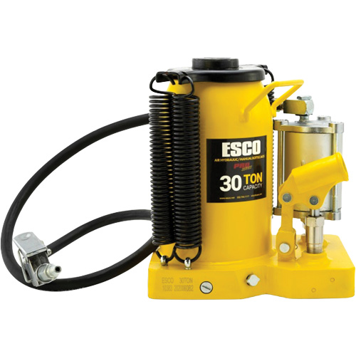 Pro Series  Bottle Jack, 30 tons, Air Hydraulic, 20" Raised Height We Share Industrial Supply