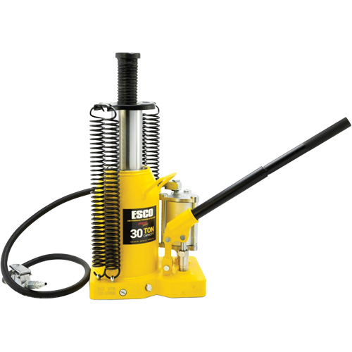 Pro Series  Bottle Jack, 30 tons, Air Hydraulic, 20" Raised Height We Share Industrial Supply