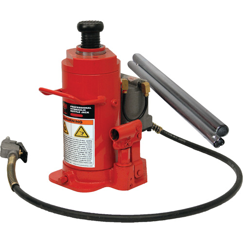 Standard Height Bottle Jack, 12 Ton(s), Air Hydraulic, 19-3/4" Raised Height We Share Industrial Supply