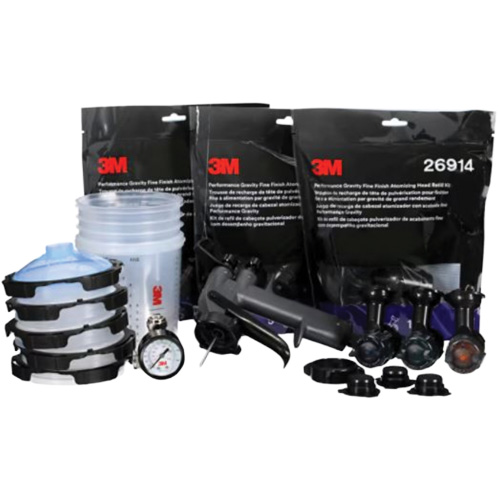 Performance Fine Finish Spray Gun System with PPS Cups, 13 CFM, 29 PSI We Share Industrial Supply