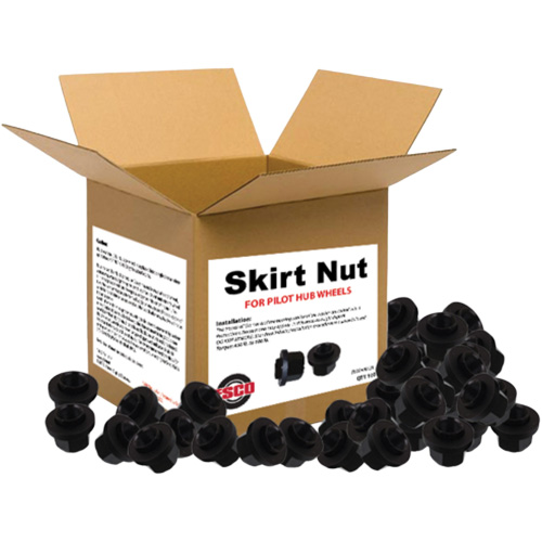 100-Piece Graphite-Coated Skirt Nuts for Pilot Hub Wheels We Share Industrial Supply