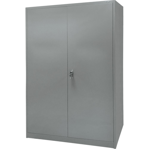 Armoire de rangement, Acier, 4 Tablettes, 78" h x 48" la x 24" P, Gris We Share Industrial Supply