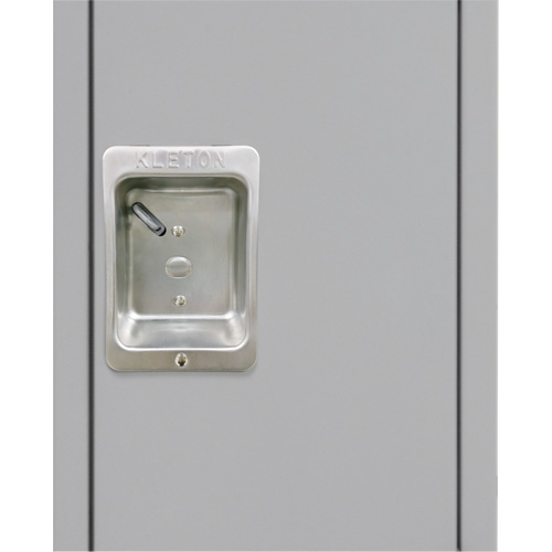 Lockers, 3 -tier, Bank of 3, 36" x 18" x 86", Steel, Grey, Knocked Down We Share Industrial Supply