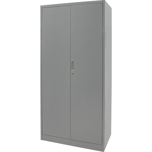 Hi-Boy Storage Cabinet, Steel, 4 Shelves, 72" H x 36" W x 18" D, Grey We Share Industrial Supply