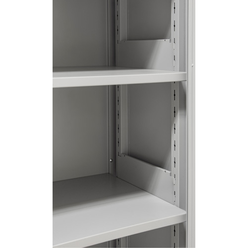 Hi-Boy Storage Cabinet, Steel, 4 Shelves, 72" H x 36" W x 18" D, Grey We Share Industrial Supply