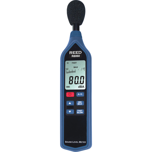 Sonom&egrave;tre avec certificat de calibration, Gamme de mesure 30 - 90 dB/50 - 110 dB/70 - 130 dB We Share Industrial Supply