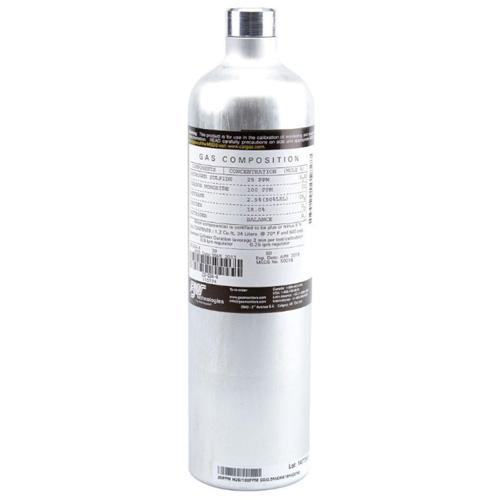 Calibration Testing Gas Cylinder, 4 Gas Mix, CH4/CO/H2S/O2, 34 Litres We Share Industrial Supply