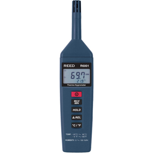 Thermo-hygrom&egrave;tre, 0,0% - 100% RH, -4° - 140° F ( -20° - 60°C ) We Share Industrial Supply