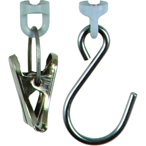 Accessoire pour balance &agrave; ressort Micro -pince + crochet avec attache &agrave; œil We Share Industrial Supply