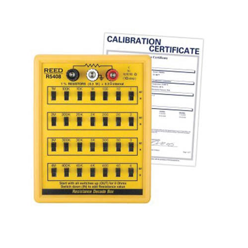 Boîte &agrave; d&eacute;cades de r&eacute;sistance avec certificat de calibration We Share Industrial Supply