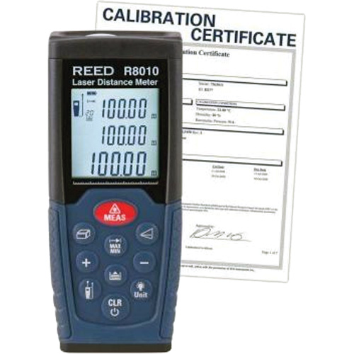 T&eacute;l&eacute;m&egrave;tre laser avec certificat de calibration, 1,92" - 328' (5 cm - 100 m) Gamme de mesure, Num&eacute;rique (&eacute;lectronique) We Share Industrial Supply