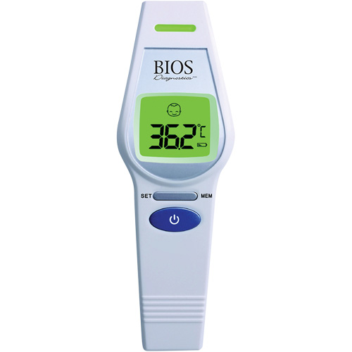 Non-Contact Forehead Thermometer, 0°C - 100.0°C (32.0°F - 212.0°F), Fixed Emmissivity We Share Industrial Supply