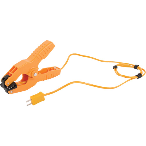 Type K Pipe Clamp Thermocouple Probe with Calibration Certificate, 200 °C (392°F) Max. Temp. We Share Industrial Supply