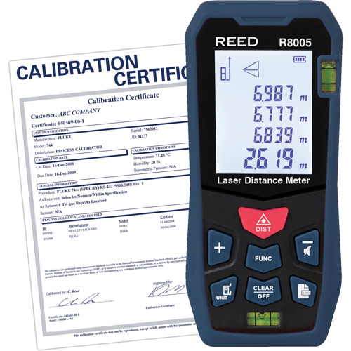 T&eacute;l&eacute;m&egrave;tre laser avec certificat de calibration, 0' - 164' (0 m - 50 m) Gamme de mesure, Num&eacute;rique (&eacute;lectronique) We Share Industrial Supply