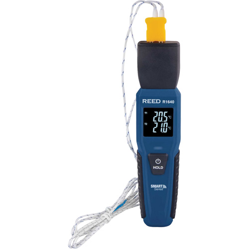 Bluetooth Smart Series Thermocouple Thermometer, Contact, Digital, -328-2501°F (-200-1372°C) We Share Industrial Supply
