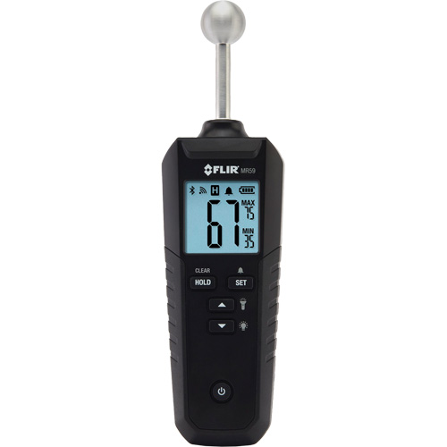 MR59 Ball Probe Moisture Meter with Bluetooth&reg;, 0 - 100% Moisture Range We Share Industrial Supply