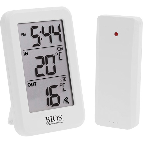 Thermom&egrave;tre sans fil int&eacute;rieur/ext&eacute;rieur, Sans contact, Num&eacute;rique, -40-158°F (-40-70°C) We Share Industrial Supply