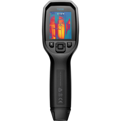 Cam&eacute;ra thermique infrarouge haute temp&eacute;rature 30:1 TG298 &agrave; vis&eacute;e ponctuelle avec laser en pointe, 320 x 240 pixels, -25° - 1080°C (-130° - 1976°F), <70 mK We Share Industrial Supply